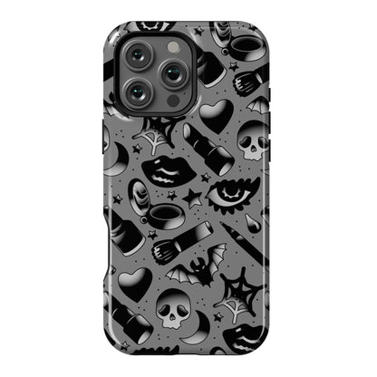 Goth Makeup Pattern Phone Case