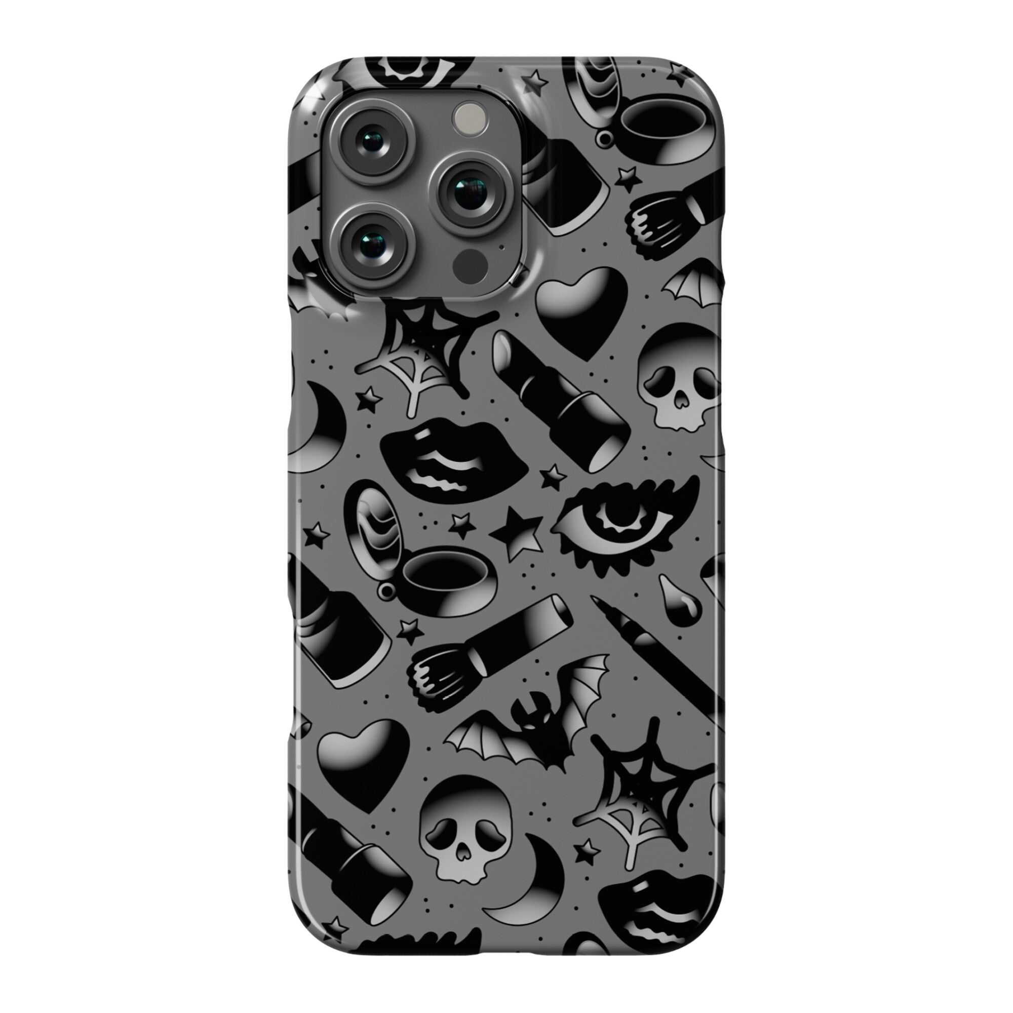 Goth Makeup Pattern Phone Case