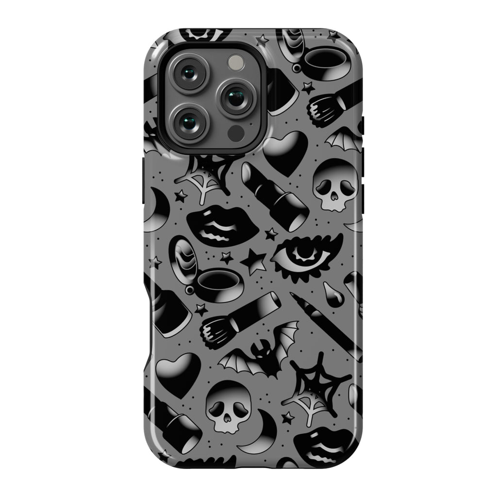 Goth Makeup Pattern Phone Case