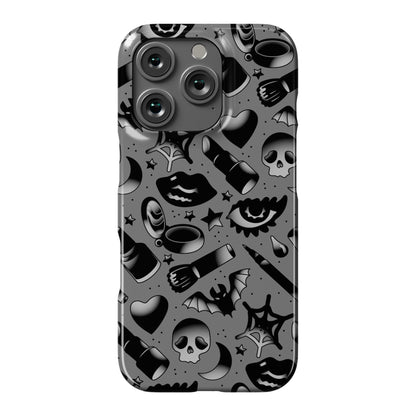 Goth Makeup Pattern Phone Case