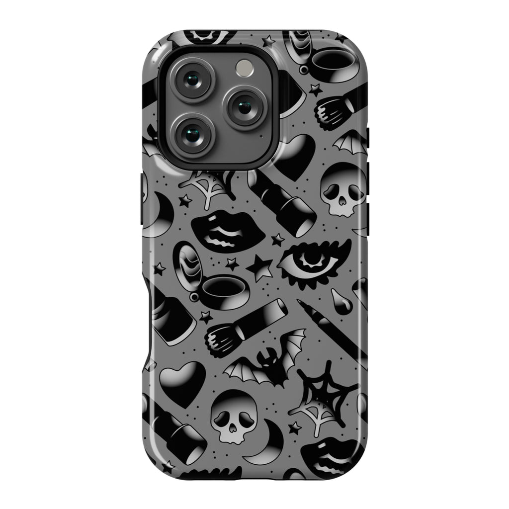 Goth Makeup Pattern Phone Case