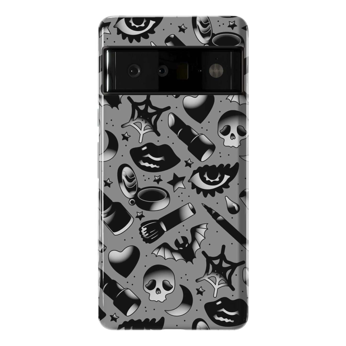 Goth Makeup Pattern Phone Case