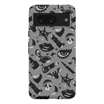 Goth Makeup Pattern Phone Case