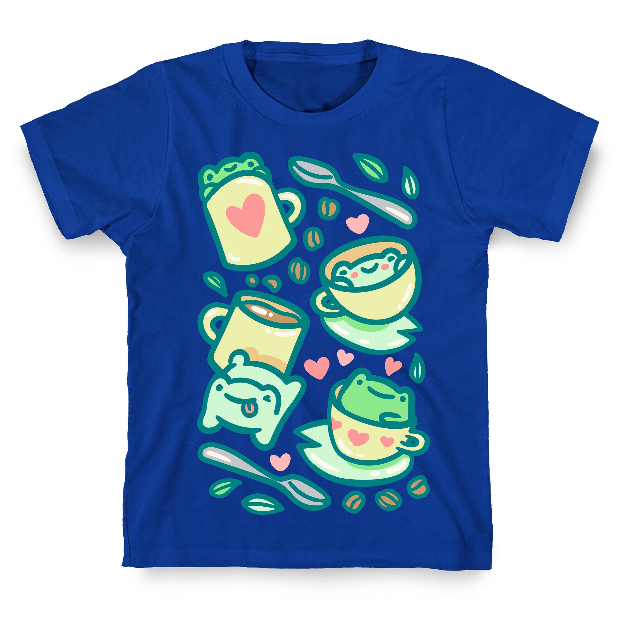 Coffee And Tea Frogs T-Shirt