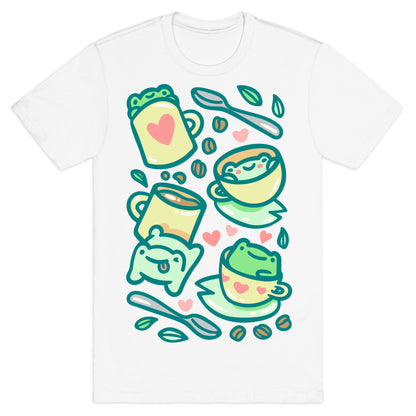 Coffee And Tea Frogs T-Shirt