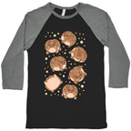 Desert Rain Frog Pattern Baseball Tee