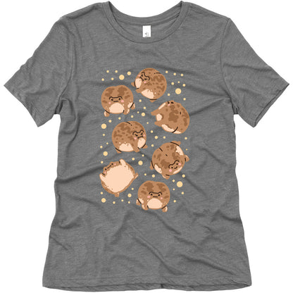Desert Rain Frog Pattern Women's Triblend Tee