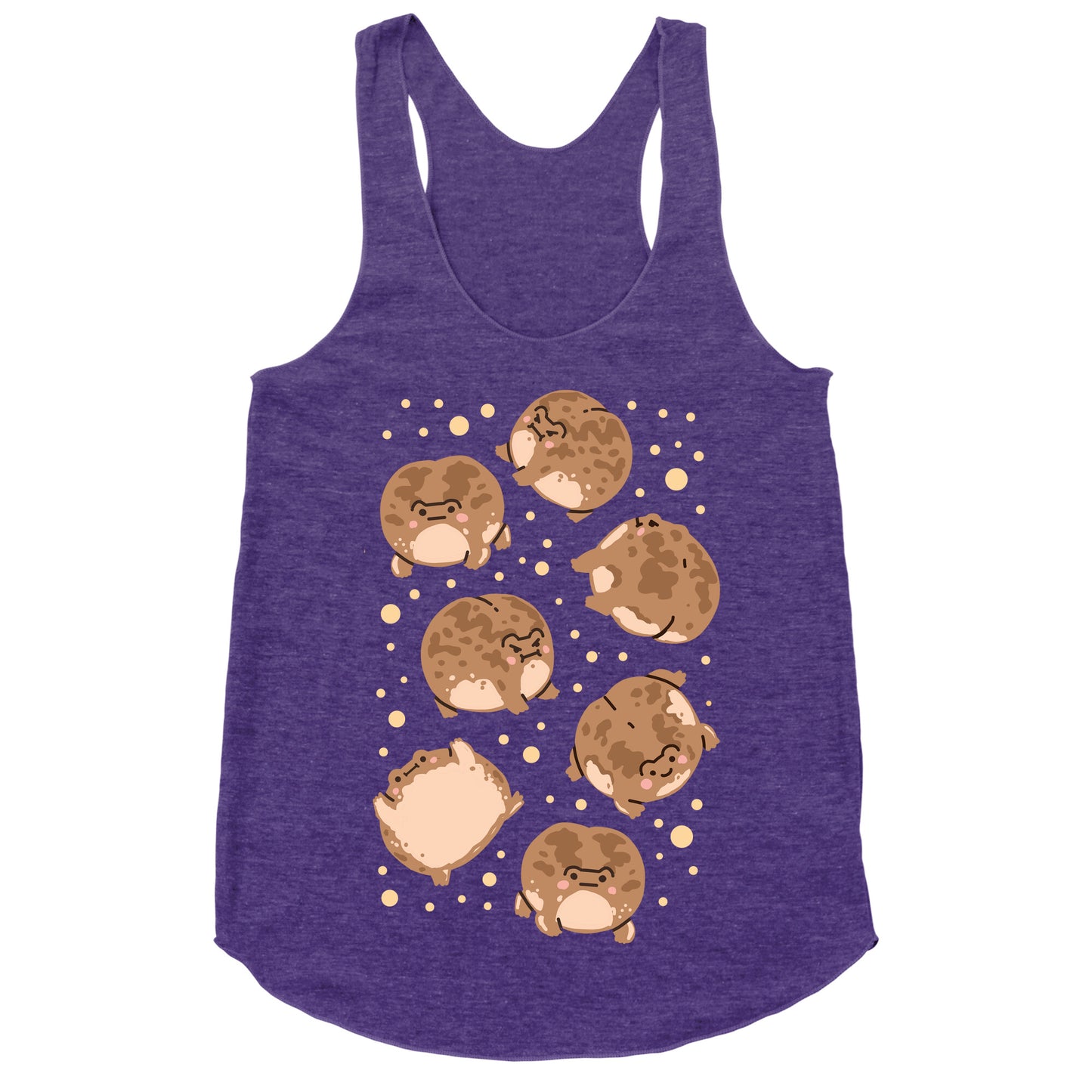 Desert Rain Frog Pattern Racerback Tank