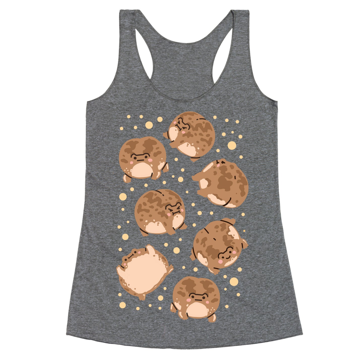 Desert Rain Frog Pattern Racerback Tank