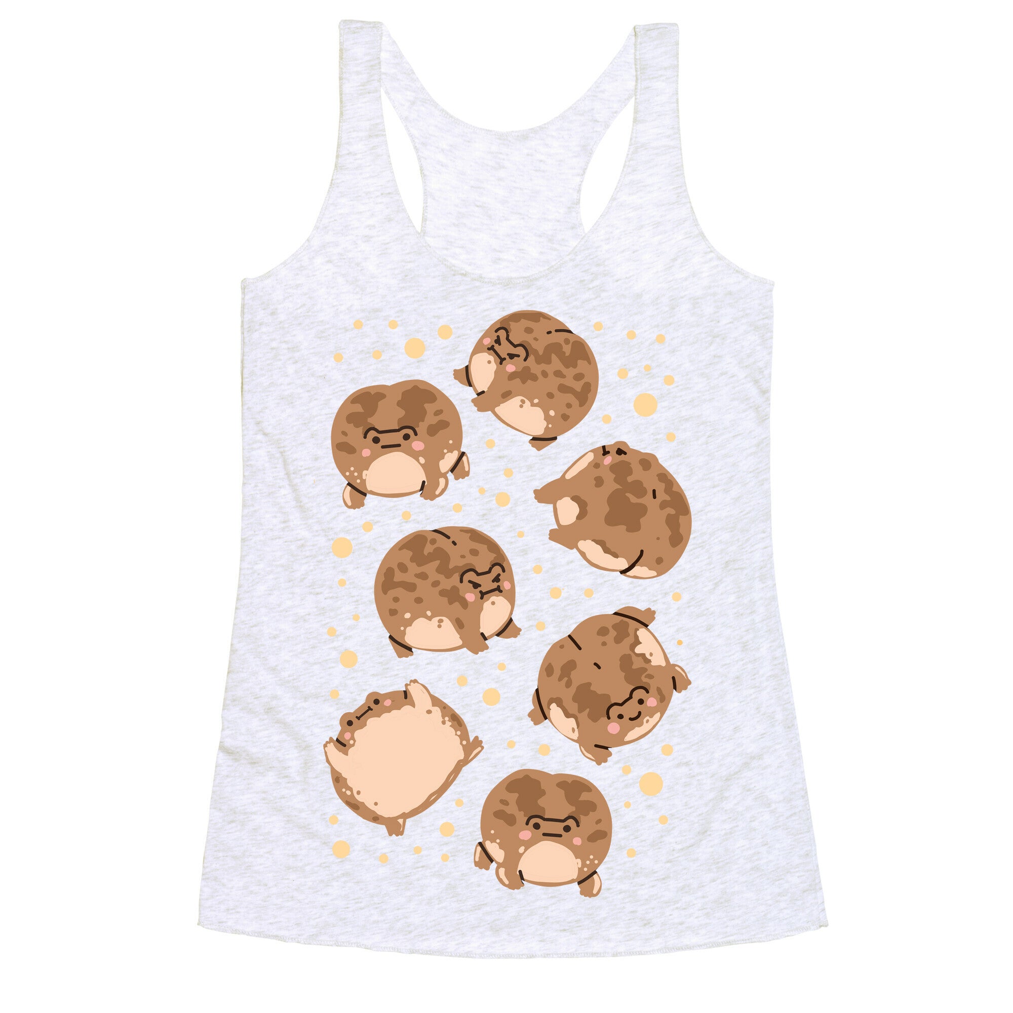 Desert Rain Frog Pattern Racerback Tank