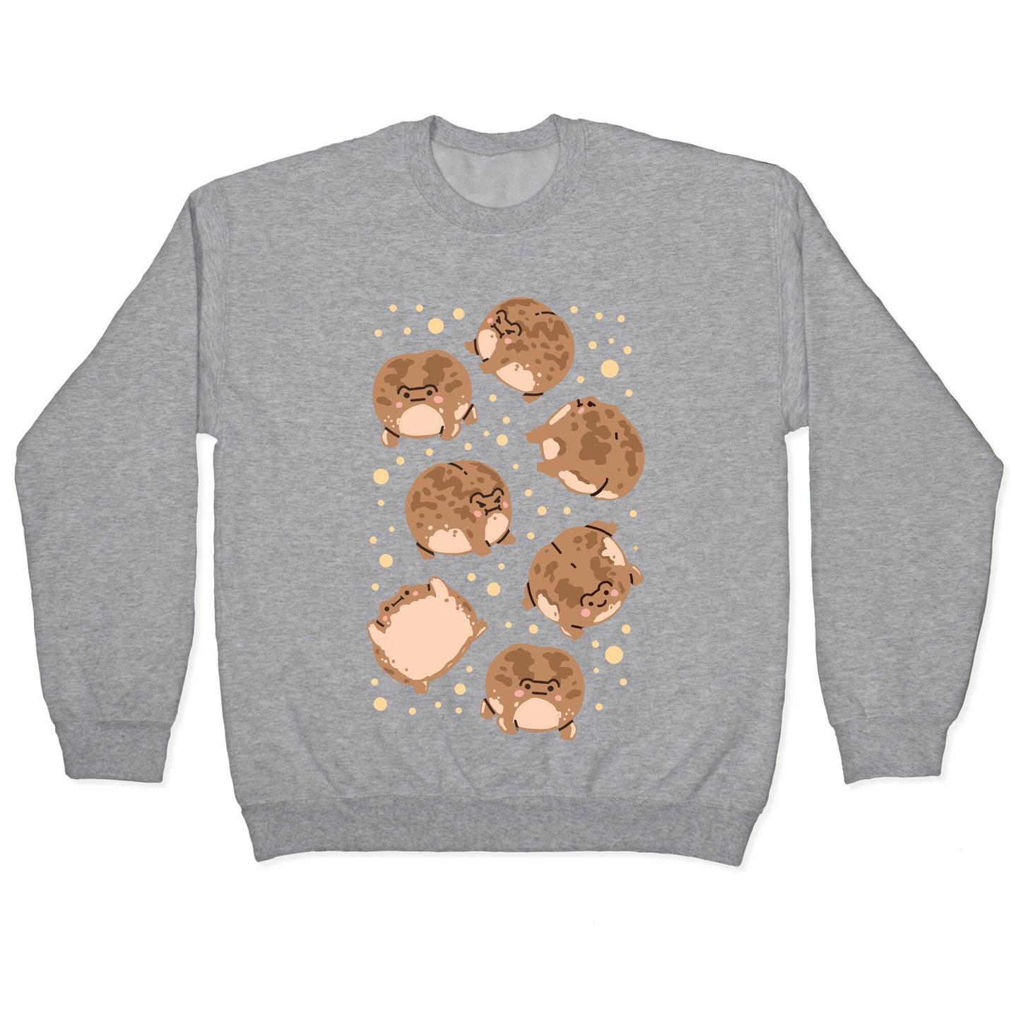 Desert Rain Frog Pattern Crewneck Sweatshirt