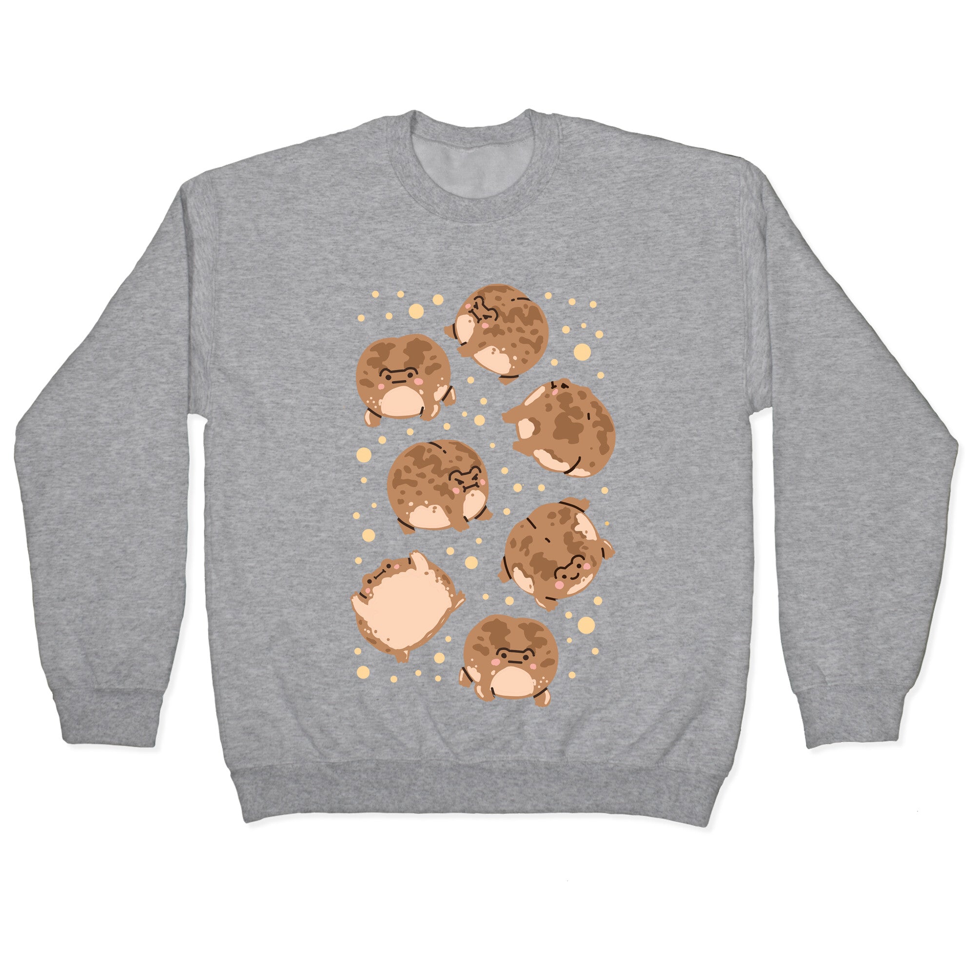 Desert Rain Frog Pattern Crewneck Sweatshirt