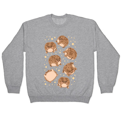 Desert Rain Frog Pattern Crewneck Sweatshirt