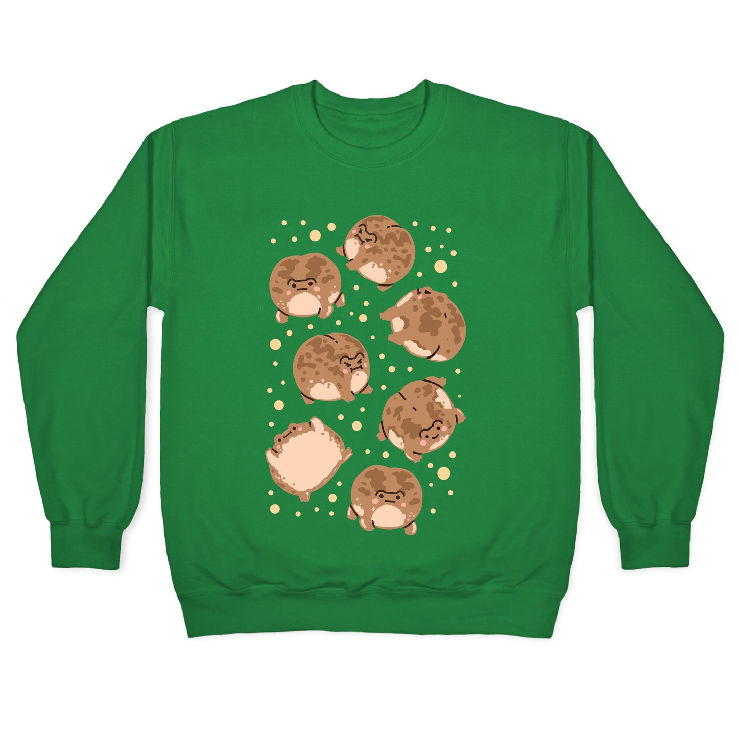 Desert Rain Frog Pattern Crewneck Sweatshirt