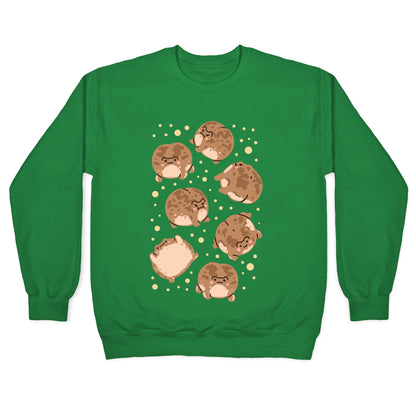 Desert Rain Frog Pattern Crewneck Sweatshirt