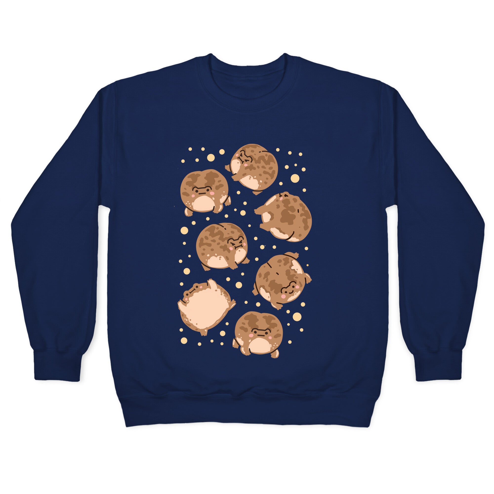 Desert Rain Frog Pattern Crewneck Sweatshirt