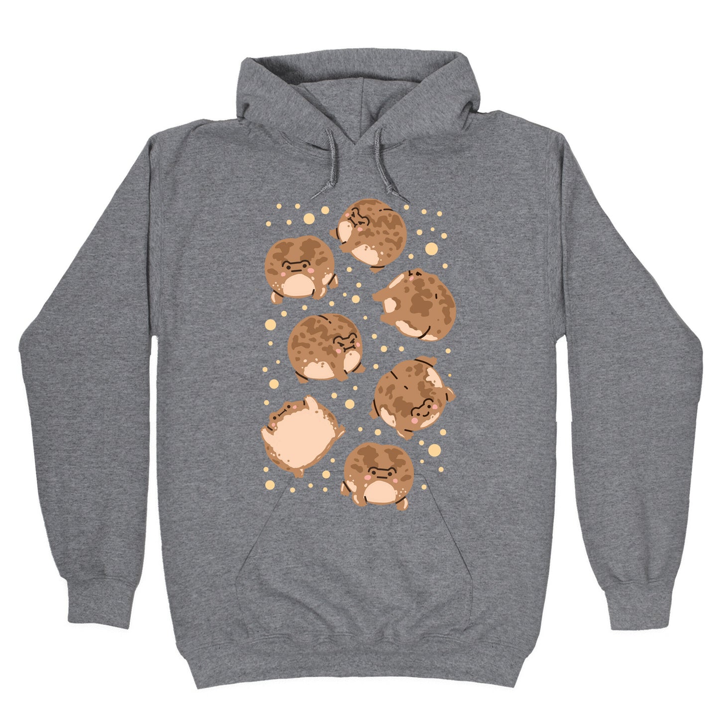 Desert Rain Frog Pattern Hoodie