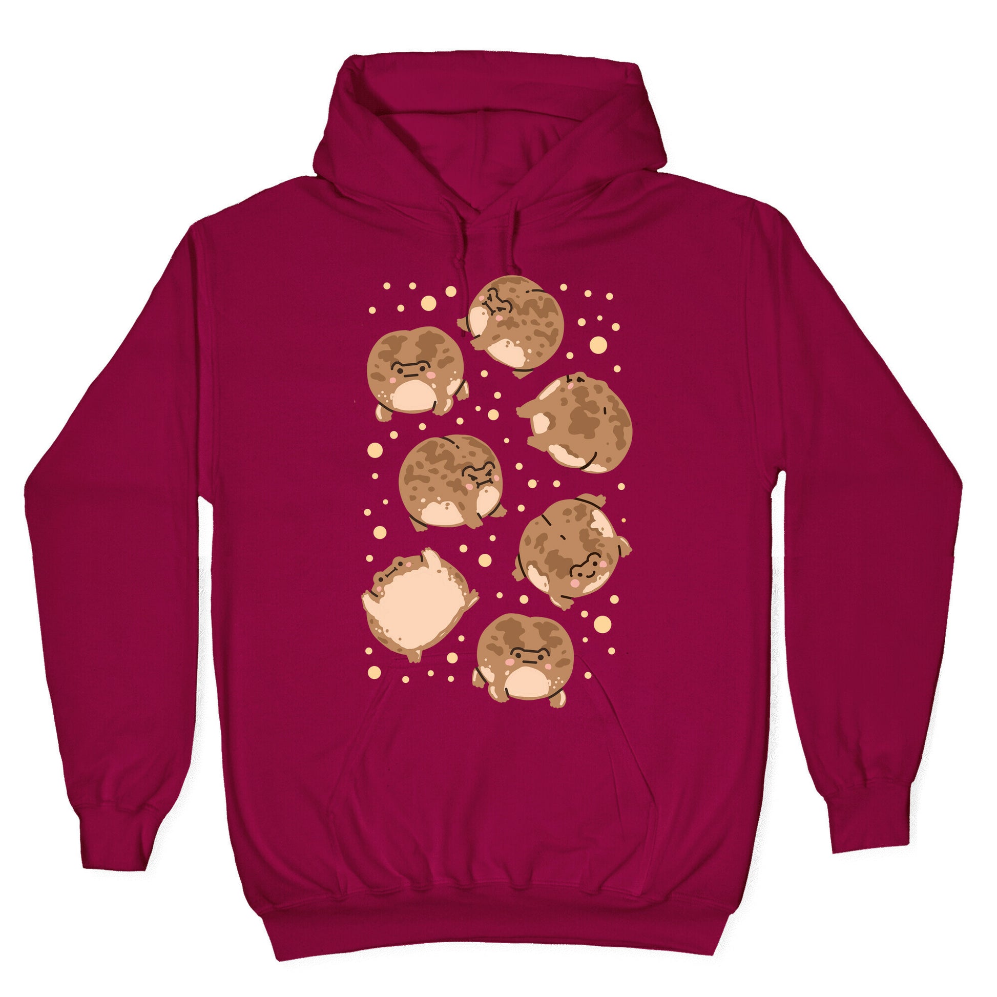 Desert Rain Frog Pattern Hoodie