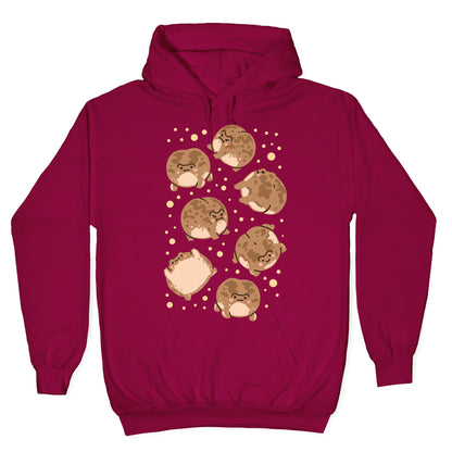 Desert Rain Frog Pattern Hoodie