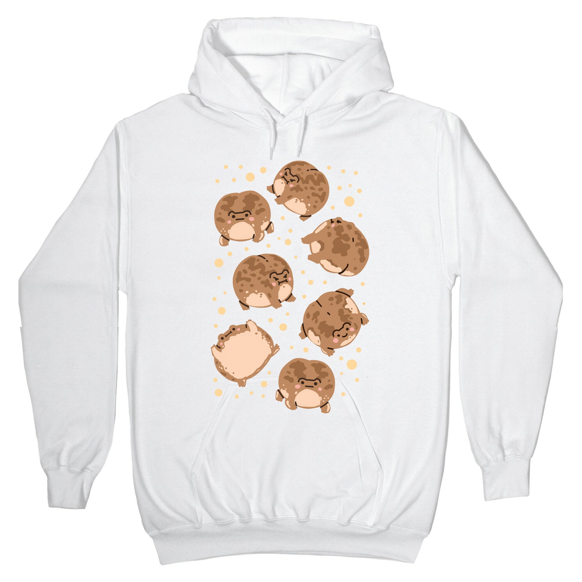 Desert Rain Frog Pattern Hoodie