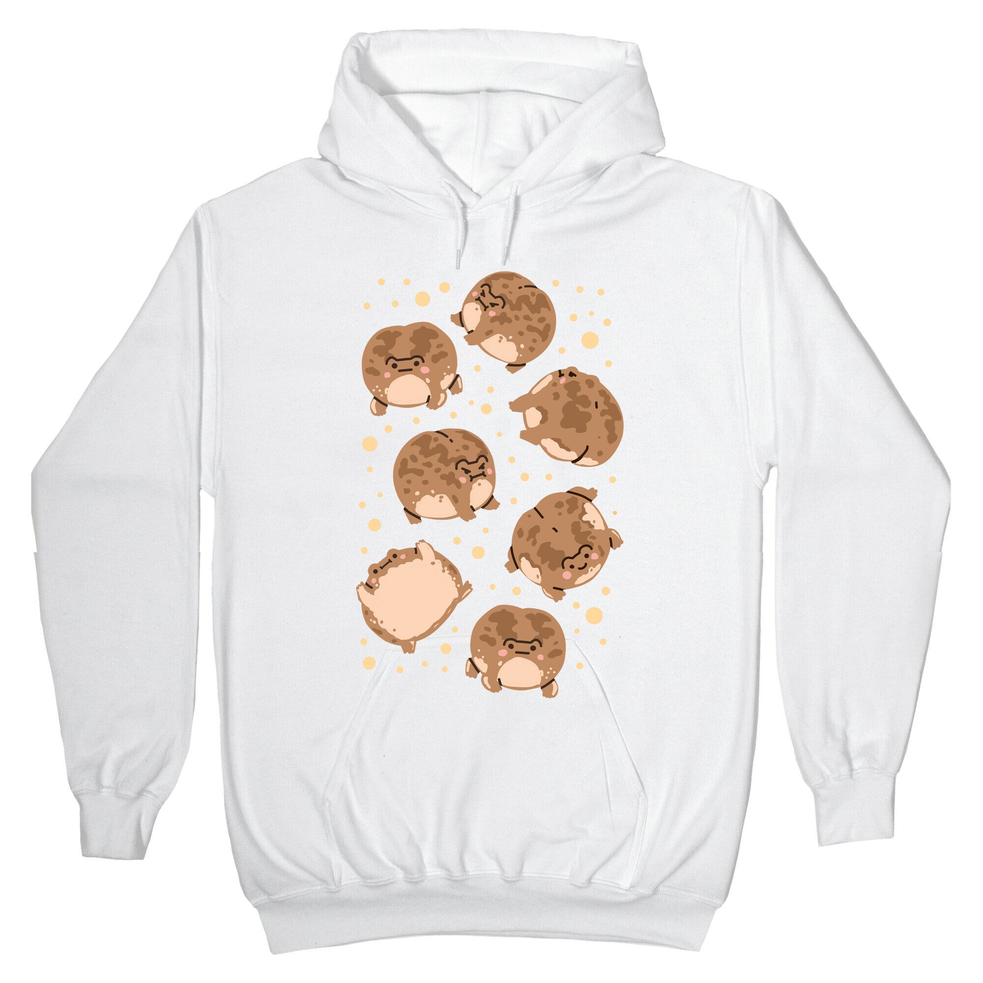 Desert Rain Frog Pattern Hoodie