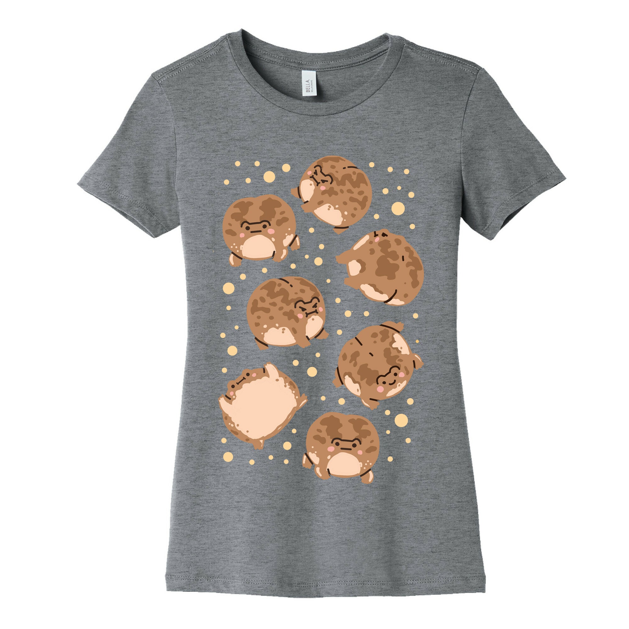 Desert Rain Frog Pattern Women's Cotton Tee