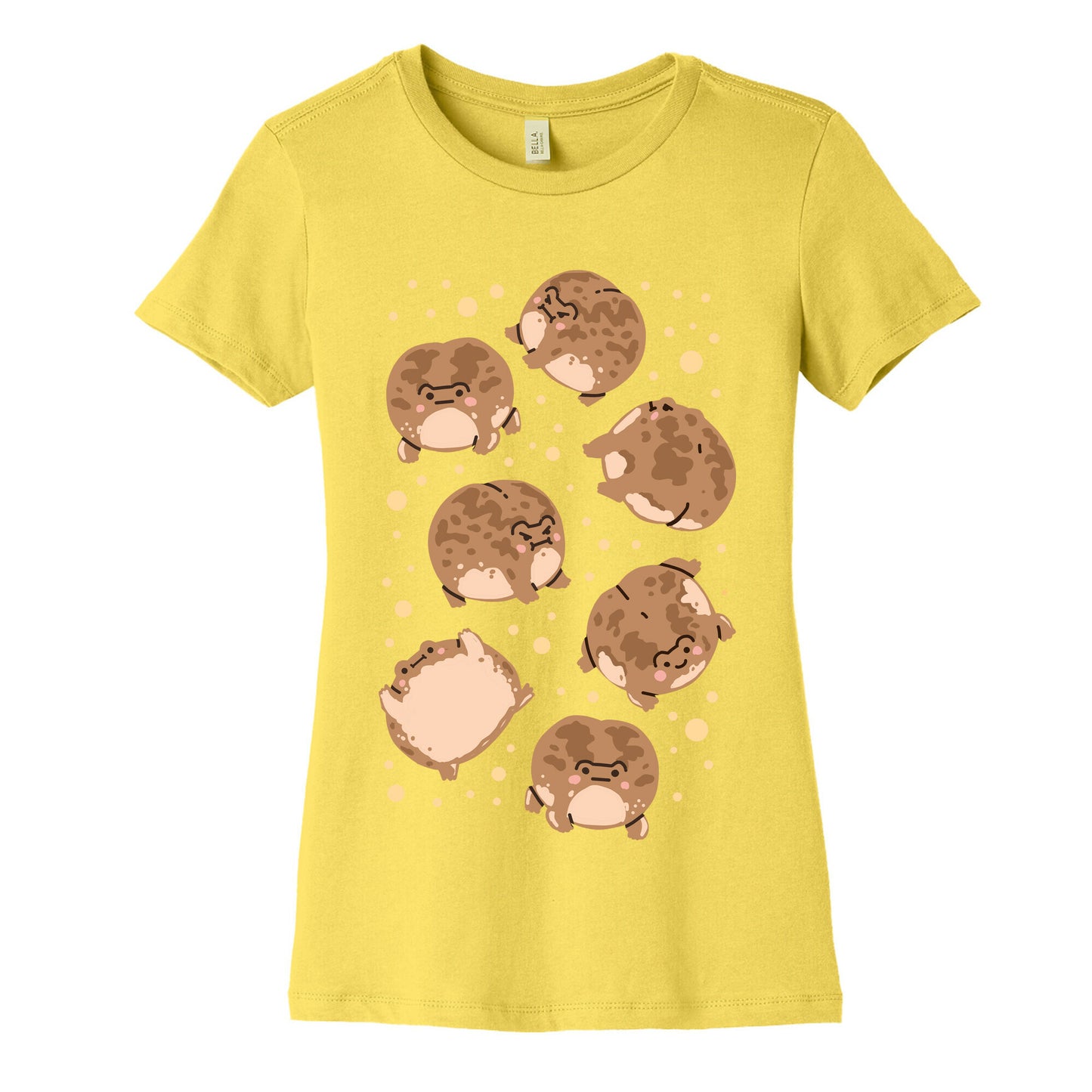 Desert Rain Frog Pattern Women's Cotton Tee