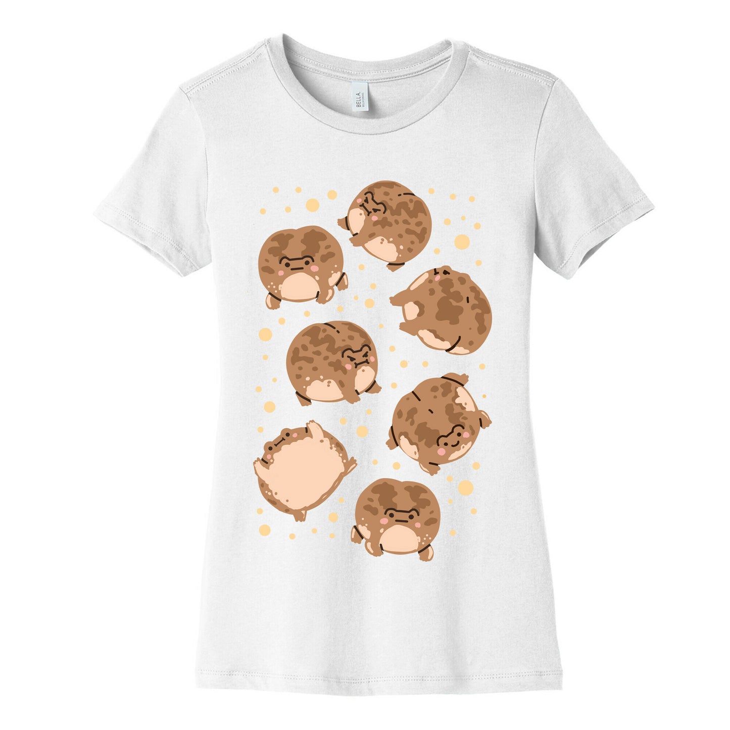 Desert Rain Frog Pattern Women's Cotton Tee
