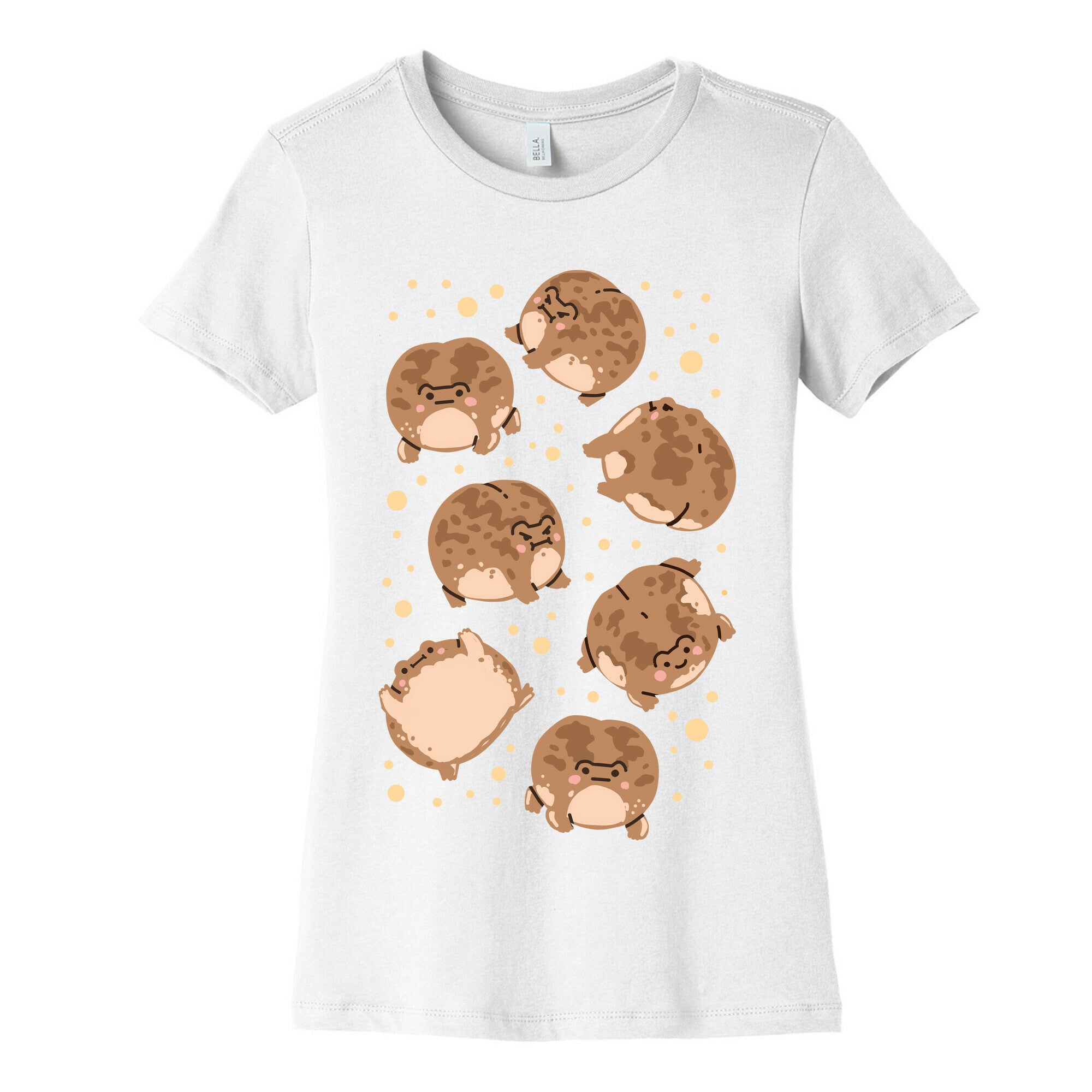 Desert Rain Frog Pattern Women's Cotton Tee