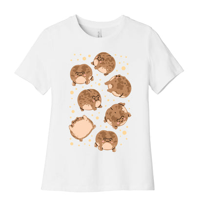 Desert Rain Frog Pattern Women's Cotton Tee