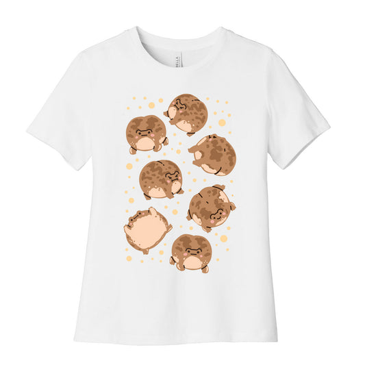 Desert Rain Frog Pattern Women's Cotton Tee