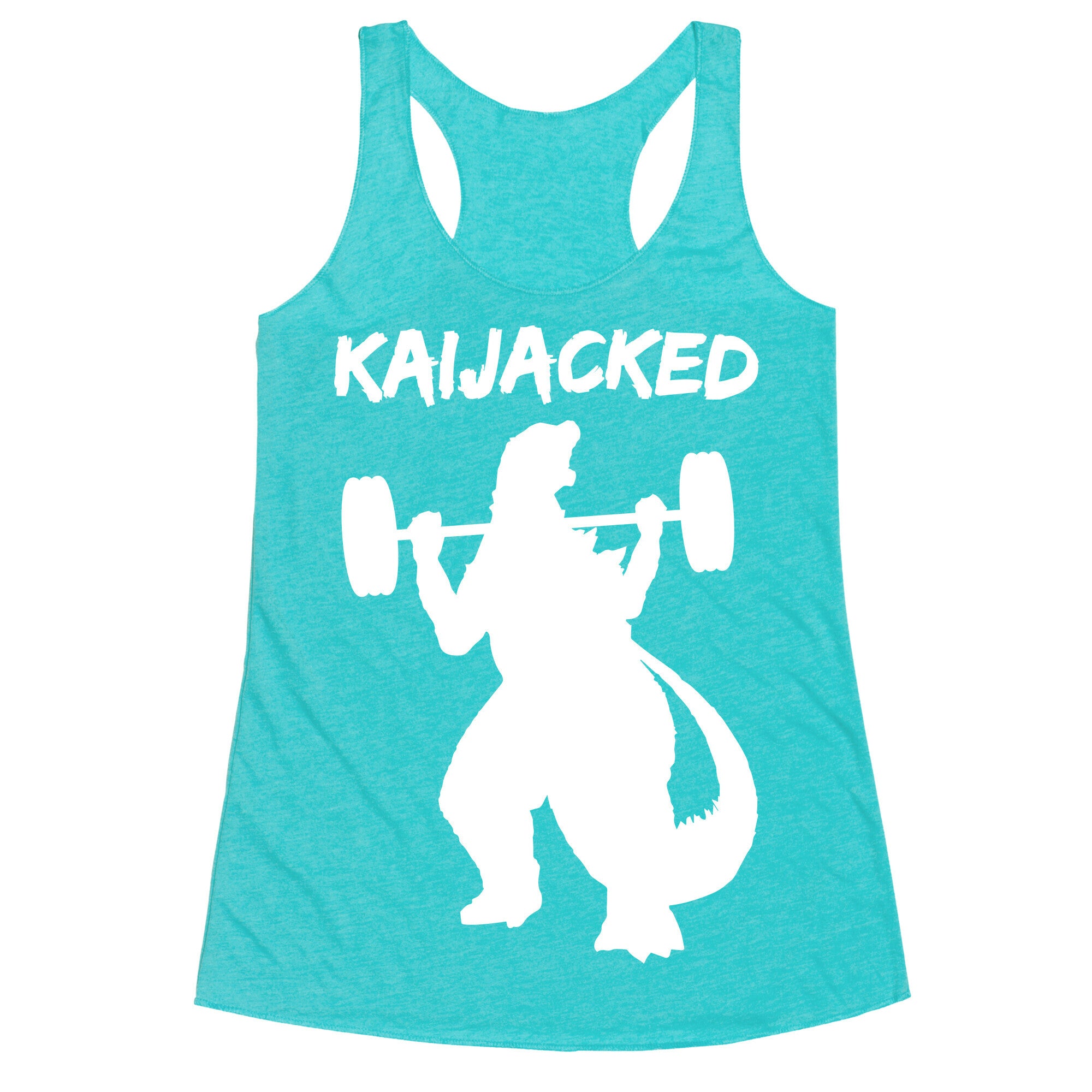 Kaijacked Kaiju Gozilla Racerback Tank