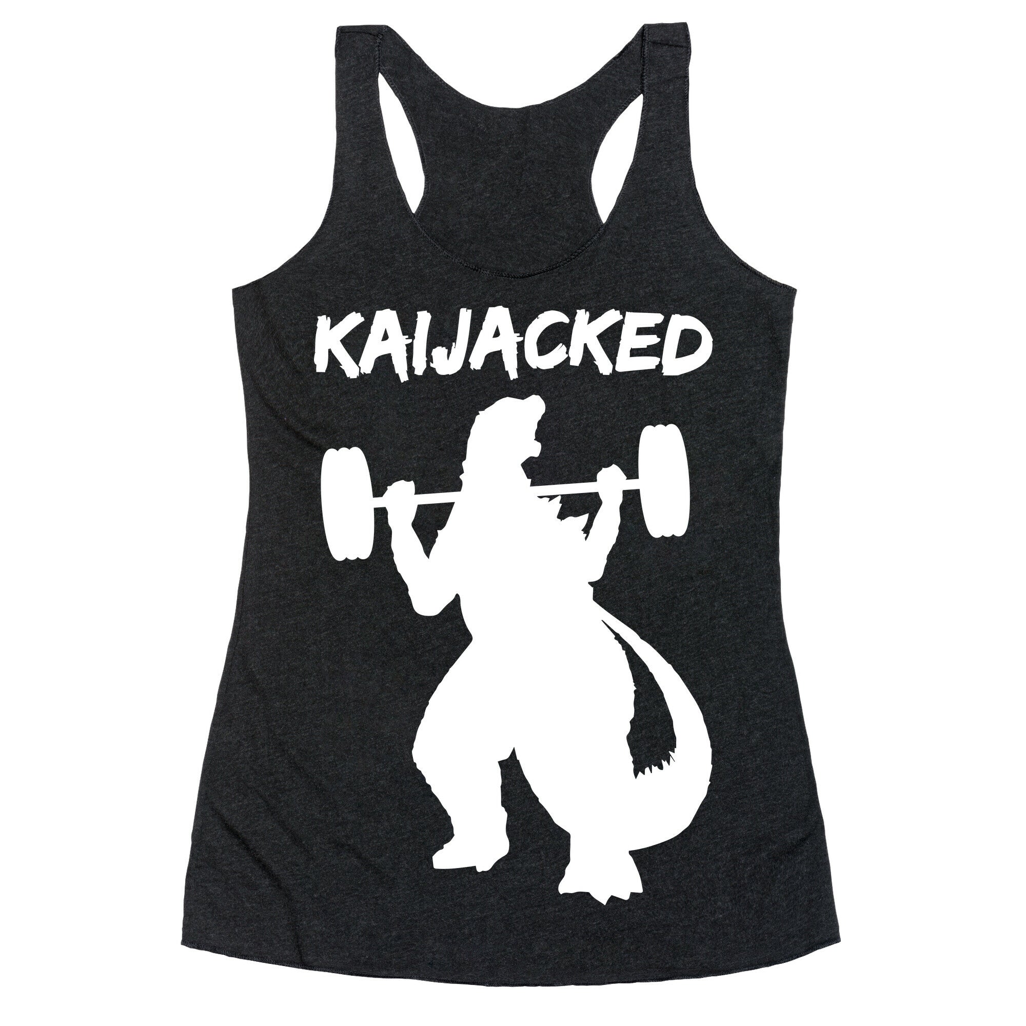 Kaijacked Kaiju Gozilla Racerback Tank