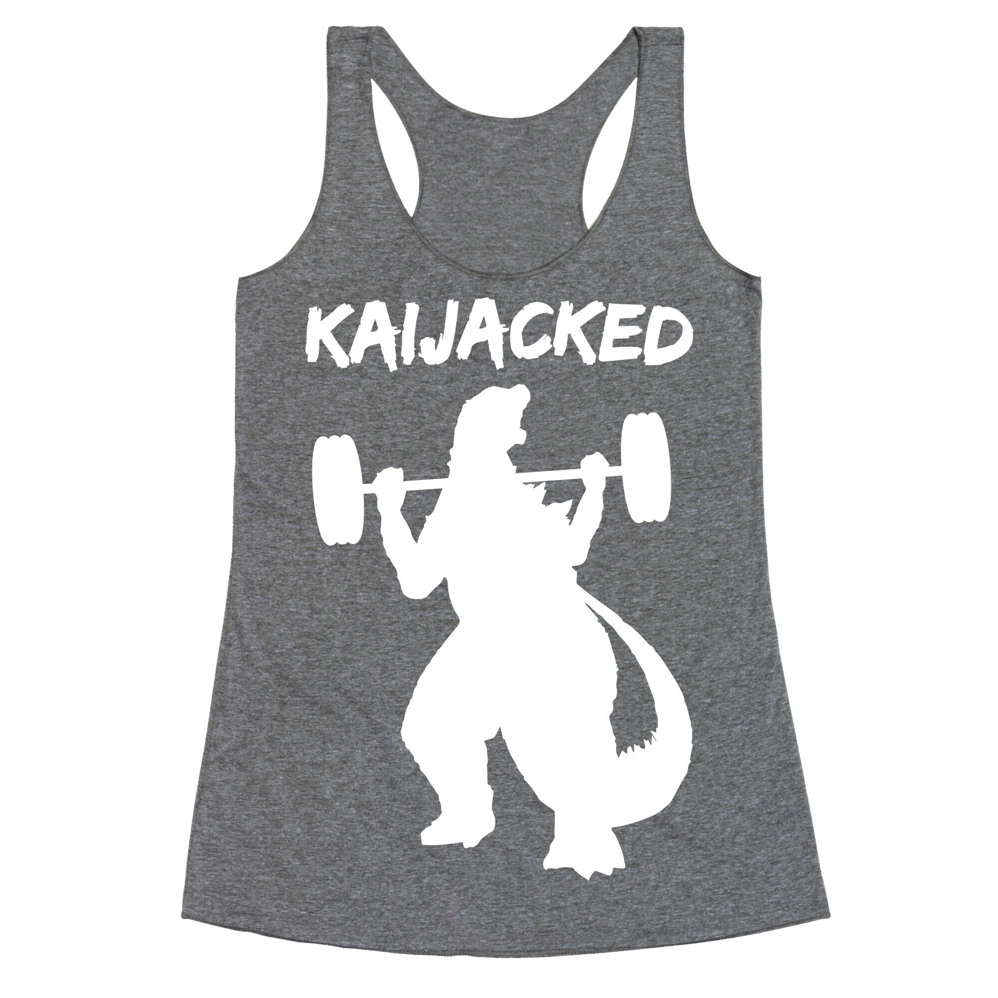 Kaijacked Kaiju Gozilla Racerback Tank