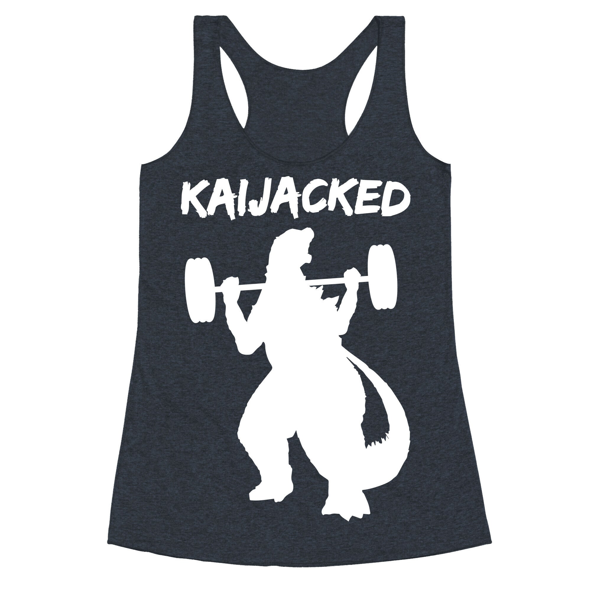 Kaijacked Kaiju Gozilla Racerback Tank