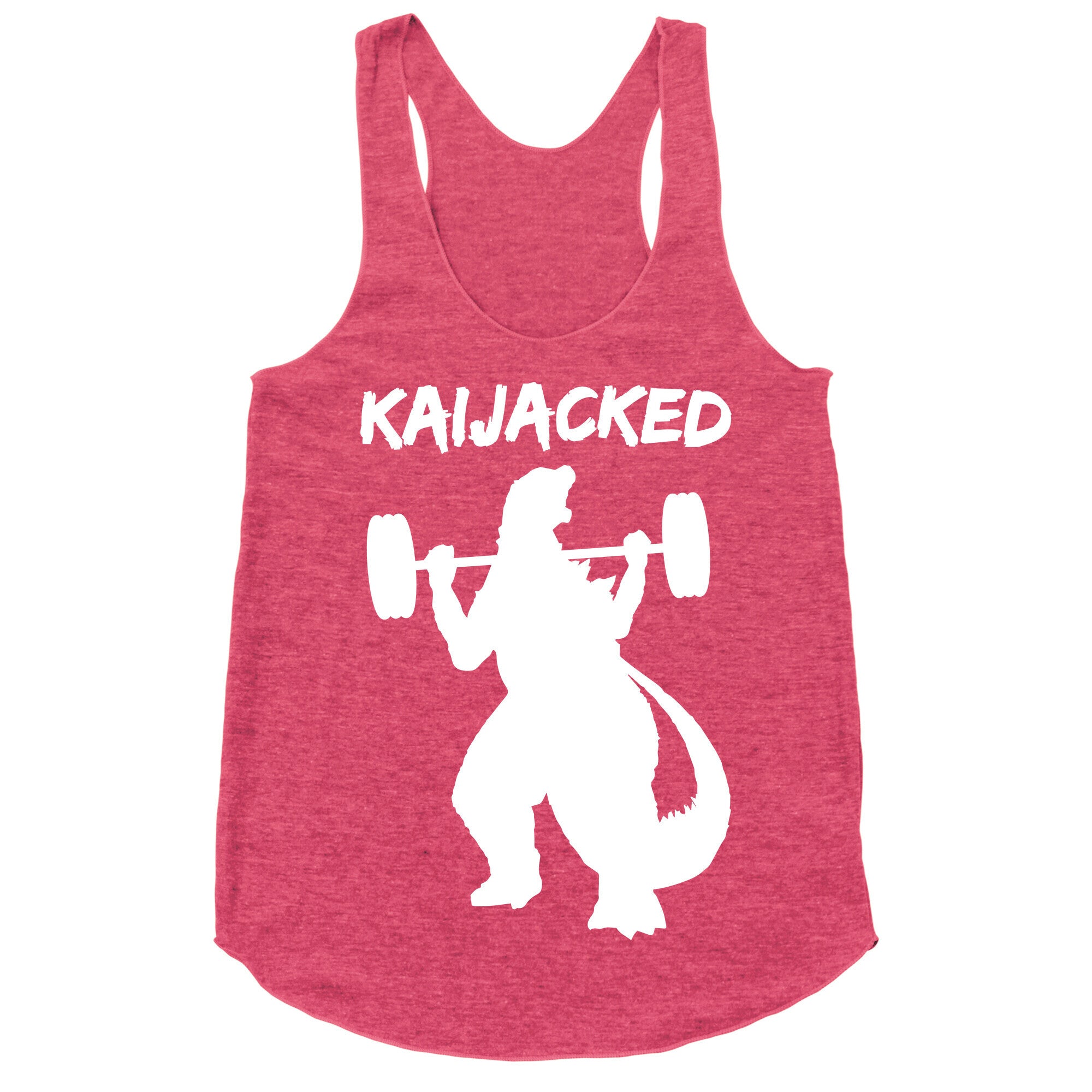 Kaijacked Kaiju Gozilla Racerback Tank