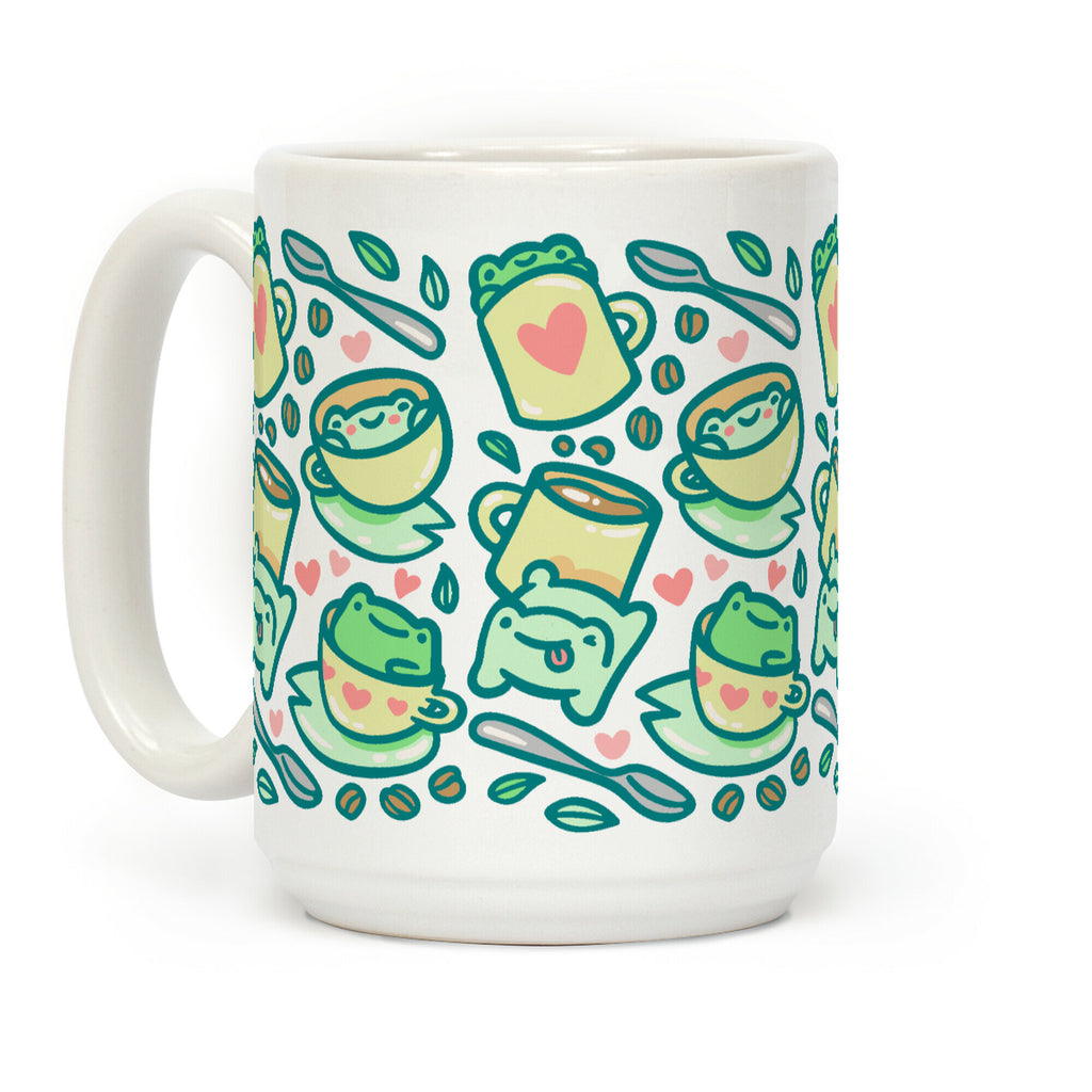 Coffee And Tea Frogs Coffee Mug