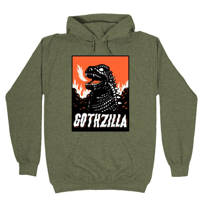 Gothzilla Goth Godzilla Hoodie