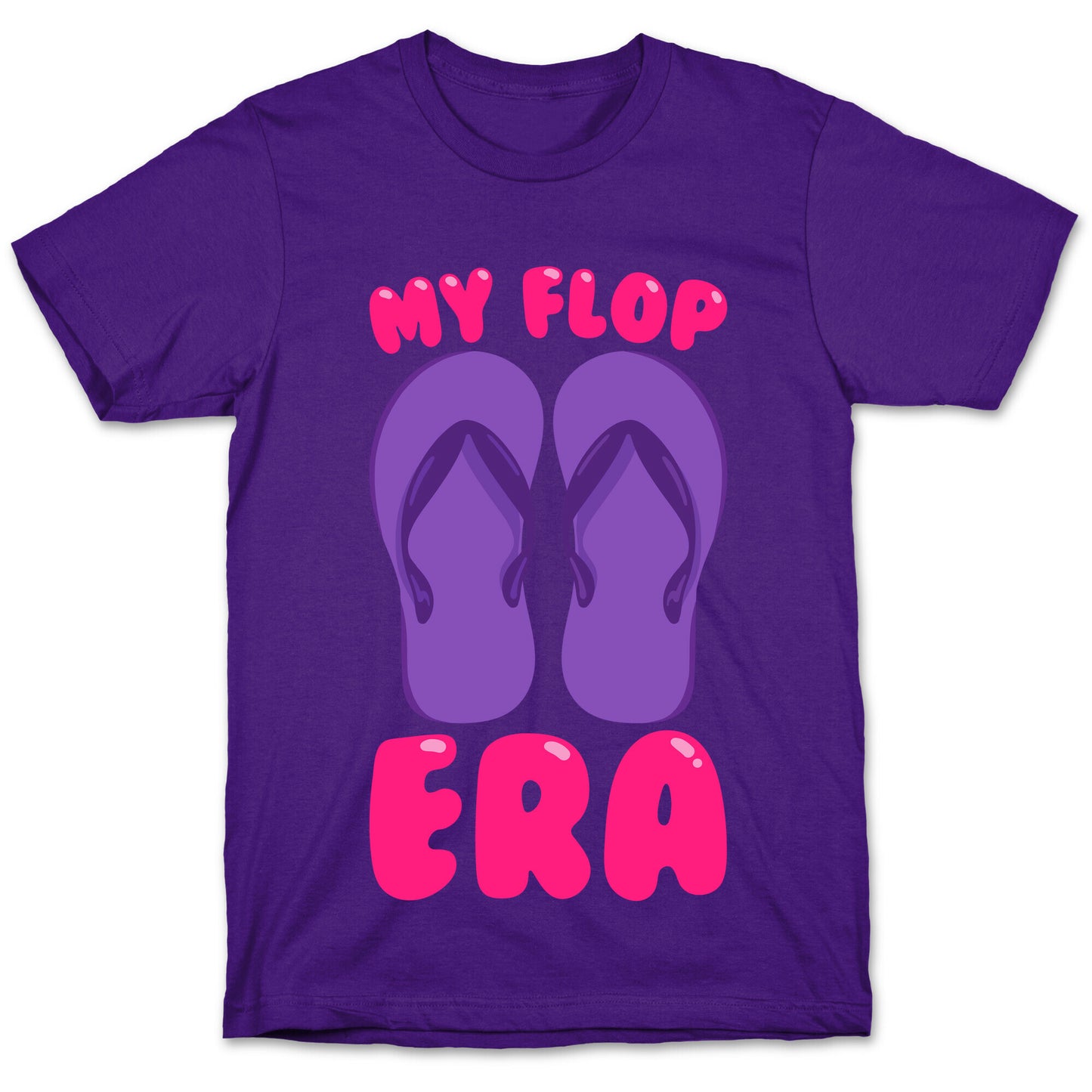 My Flop Era Flip Flops White Print T-Shirt