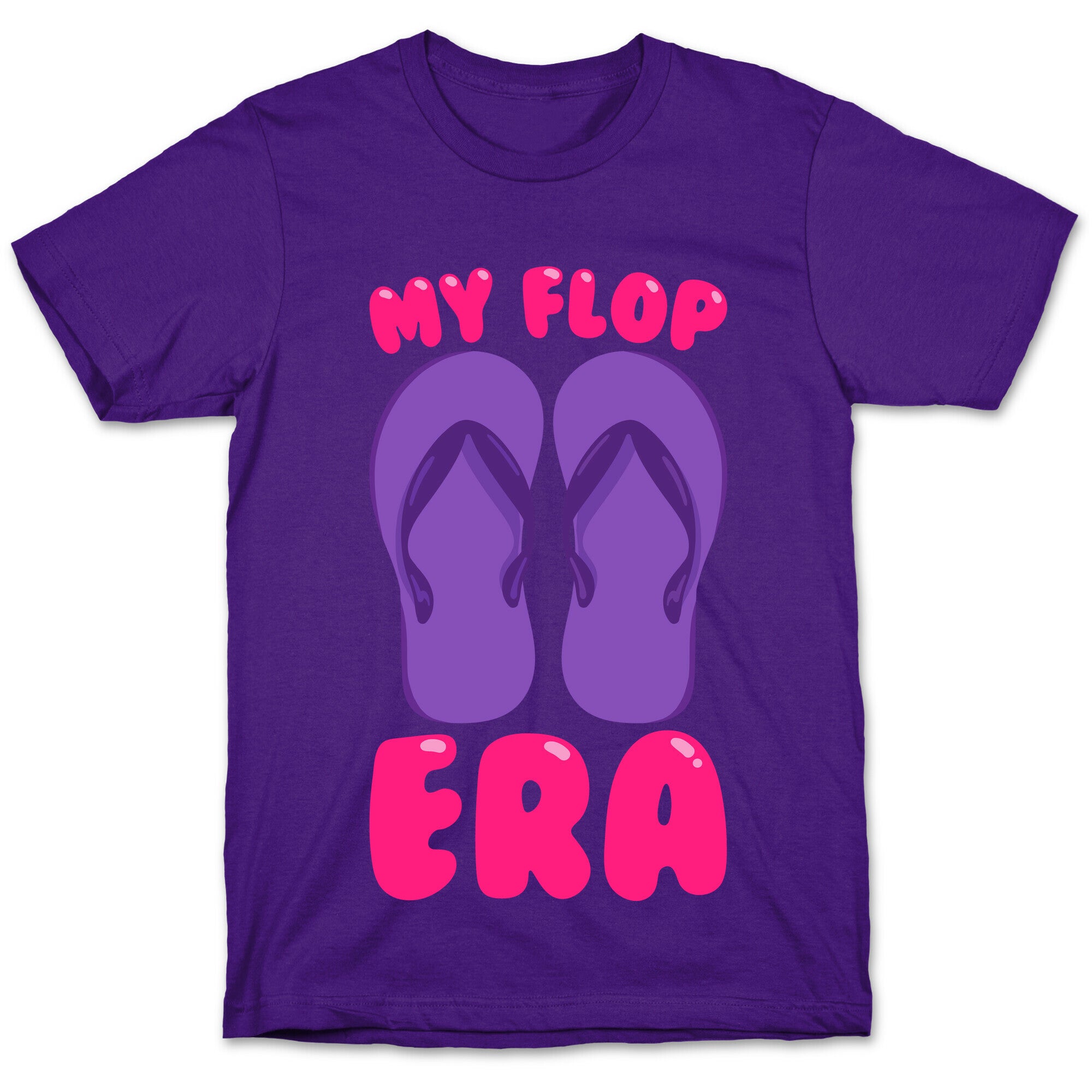 My Flop Era Flip Flops White Print T-Shirt