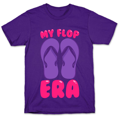 My Flop Era Flip Flops White Print T-Shirt