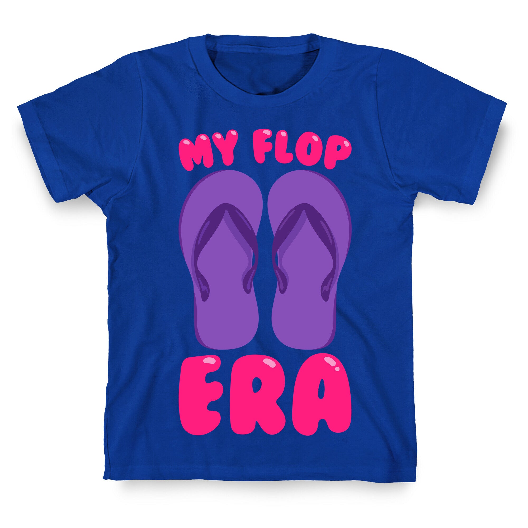 My Flop Era Flip Flops White Print T-Shirt
