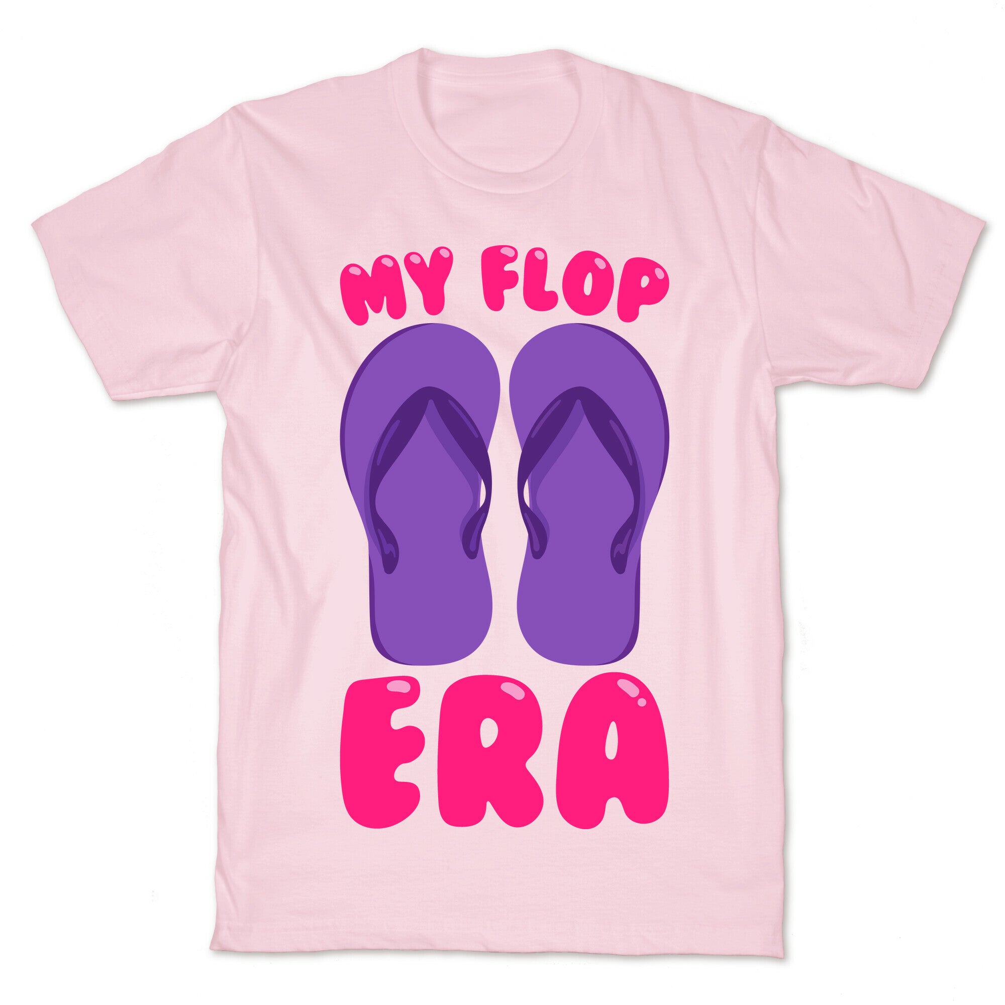 My Flop Era Flip Flops White Print T-Shirt