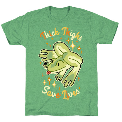 Thick Thighs Save Lives (Frog) Unisex Triblend Tee