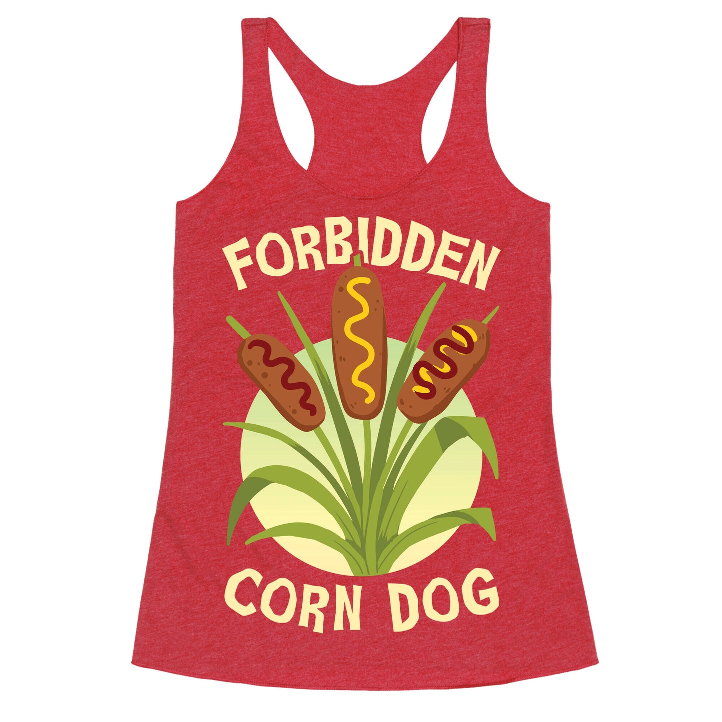 Forbidden Corndog Racerback Tank