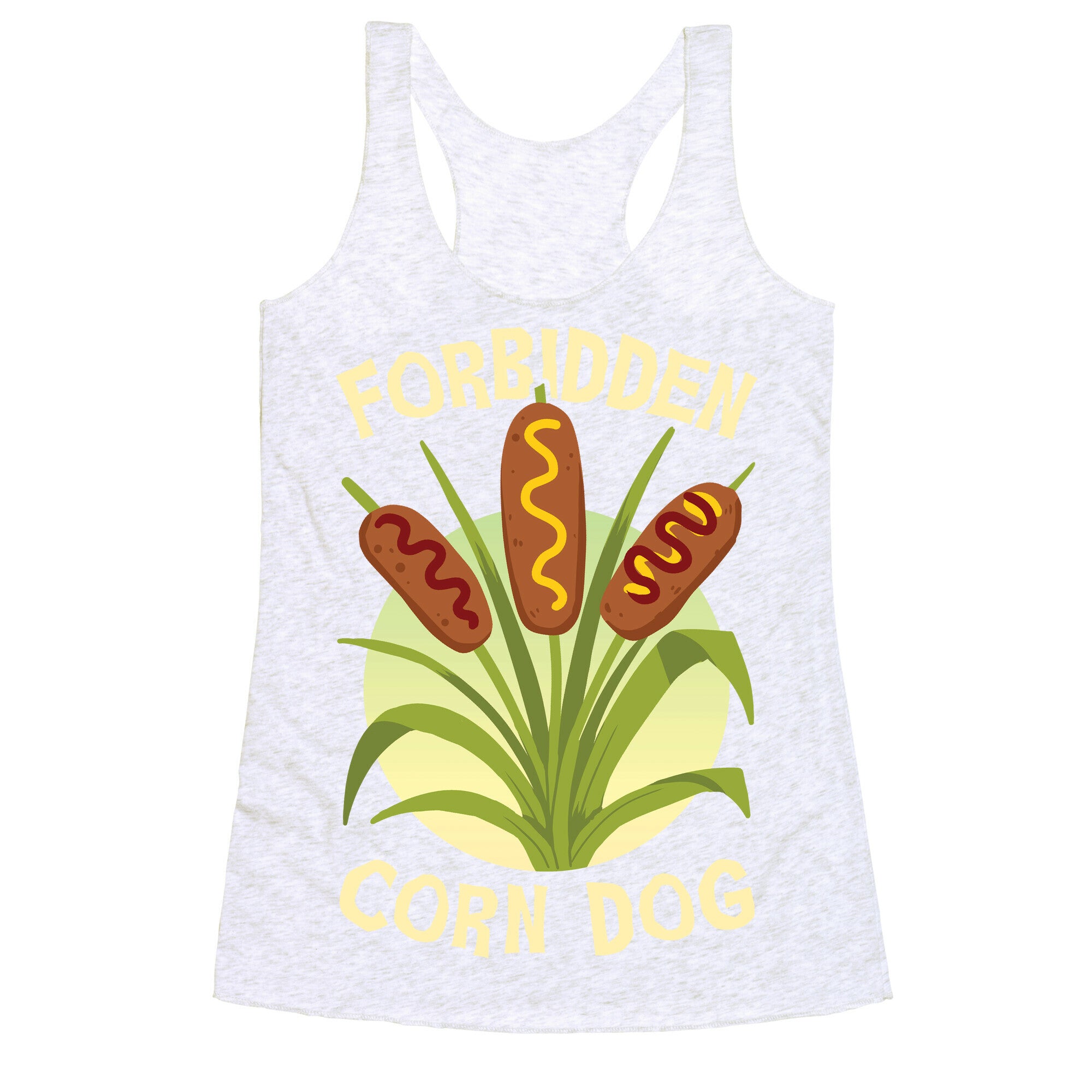 Forbidden Corndog Racerback Tank