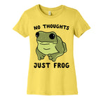 No Thoughts, Just Frog Women's Cotton Tee