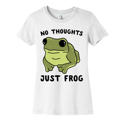 No Thoughts, Just Frog Women's Cotton Tee
