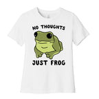 No Thoughts, Just Frog Women's Cotton Tee