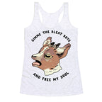 Gimme The Bleat Boys  Racerback Tank